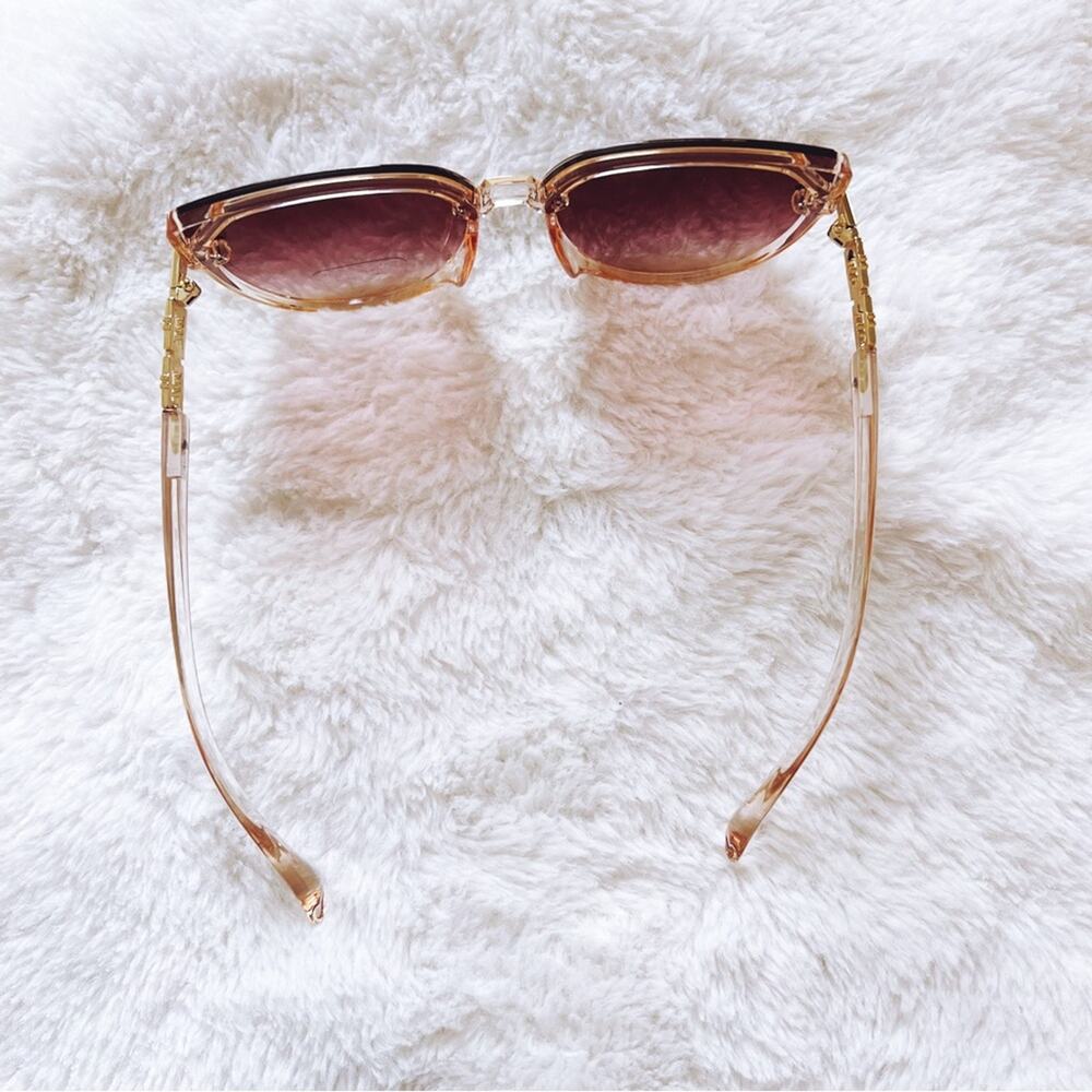 Liana Light Brown Sleek Sunglasses - Picture 6 of 11